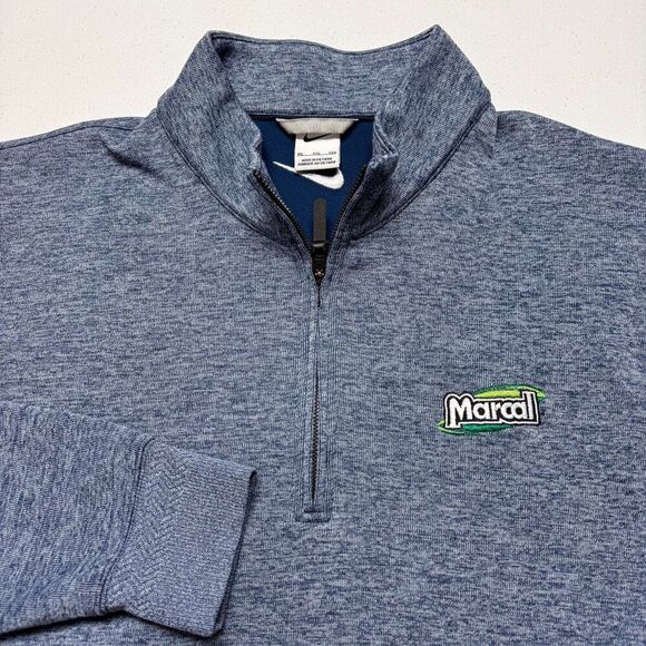 Nike Jacket Mens XXL Blue Fleece 1/4 Zip Athletic Outdoor Gym Marcal FD9892‎ 451 - Picture 1 of 16